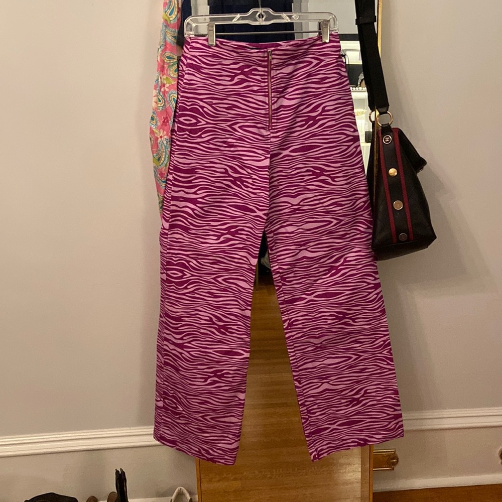 Fun purple tiger striped pants